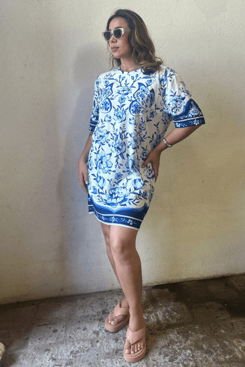 Vestido t-shirt jardim de porcelana Farm