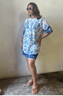 Vestido t-shirt jardim de porcelana Farm