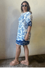 Vestido t-shirt jardim de porcelana Farm