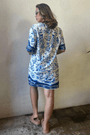 Vestido t-shirt jardim de porcelana Farm