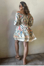 Vestido curto elisa Farm