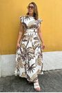 Vestido midi amazônia Farm