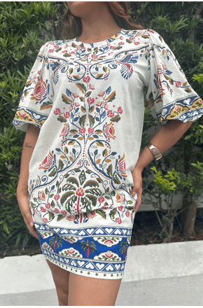 Vestido t-shirt mg bufante sonho guaraná Farm