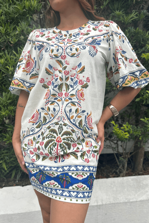 Vestido t-shirt mg bufante sonho guaraná Farm