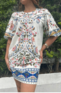 Vestido t-shirt mg bufante sonho guaraná Farm