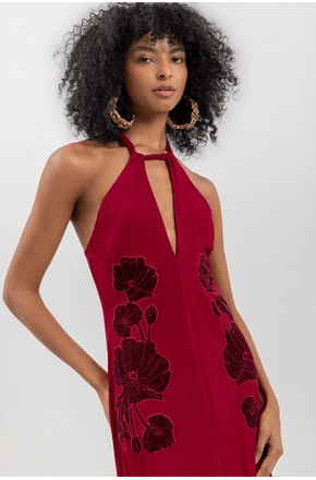 Vestido sem mangas vermelho Lez a Lez