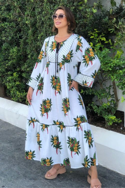 Vestido cropped rio maracana Farm