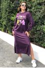 Vestido cropped moletom Farm Rio flores