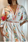Vestido midi delicadeza em flor Farm