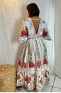 Vestido midi delicadeza em flor Farm
