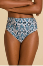 Calça alta drapeada recycled yucca Lenny Niemeyer