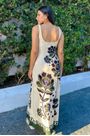 Vestido languido floral arabasque Farm