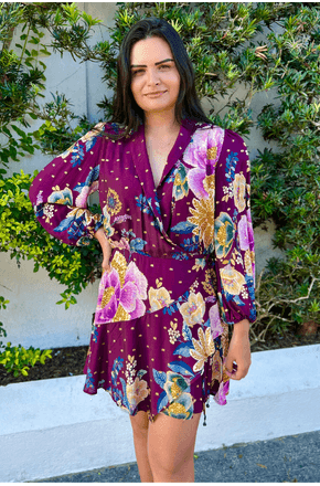 Vestido Curto Jardim Delicado Farm