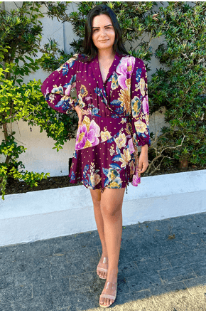 Vestido Curto Jardim Delicado Farm