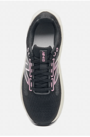 Tênis feminino preto e rosa New Balance