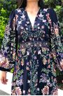 Vestido Longo Manga Jardim Maravilhoso Farm