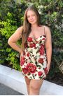 Vestido curto rosalia Farm