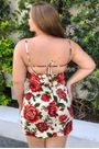 Vestido curto rosalia Farm