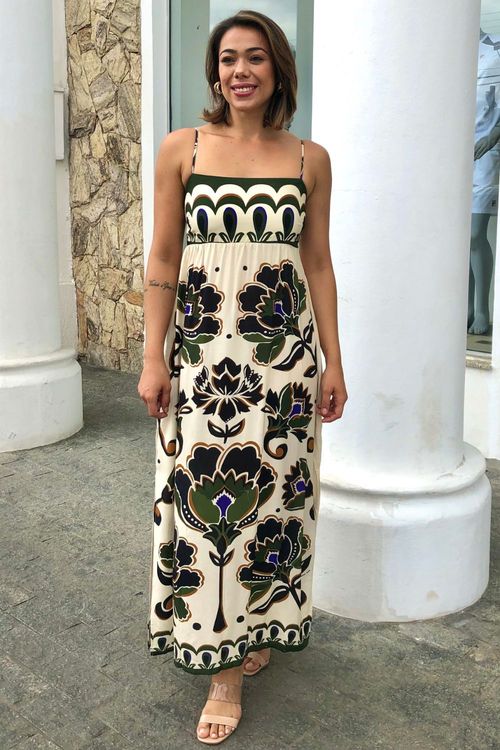 Vestido Cropped Floral Arabes Farm