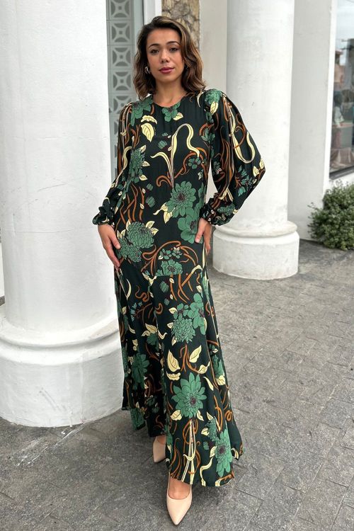 Vestido Longo MG Beatrice Floral Farm