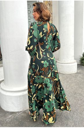 Vestido Longo MG Beatrice Floral Farm