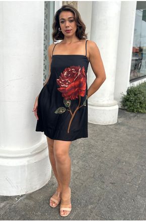 Vestido Curto Flor Rosalia Farm