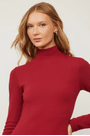 Vestido-De-Malha-Crepe-Marrom-Midi-Manga-Longa-Com-Fenda-Animale---M3