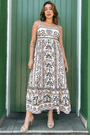Vestido midi adriele Farm