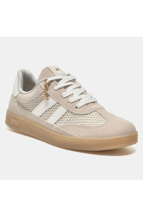 Tenis-Casual-Bege-e-branco-Via-Marte