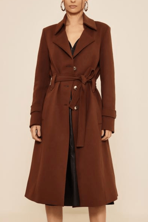 Sobretudo-De-Mangas-Longas-Com-Faixa-marrom