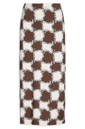 Saia-Midi-Reta-Ritmo-Carioca-Marrom---Farm-Rio